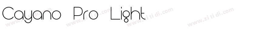 Cayano Pro Light字体转换